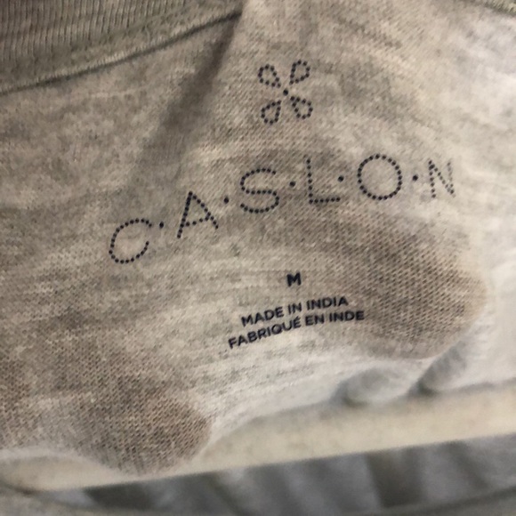 Gray Caslon Peplum Top, size M - Picture 3 of 3